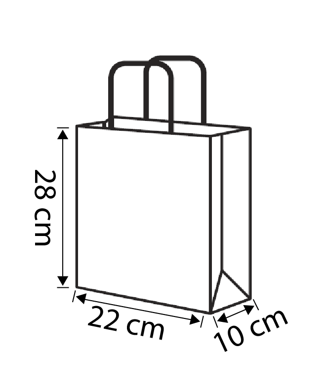 22+10x28cm - 70grams papier
