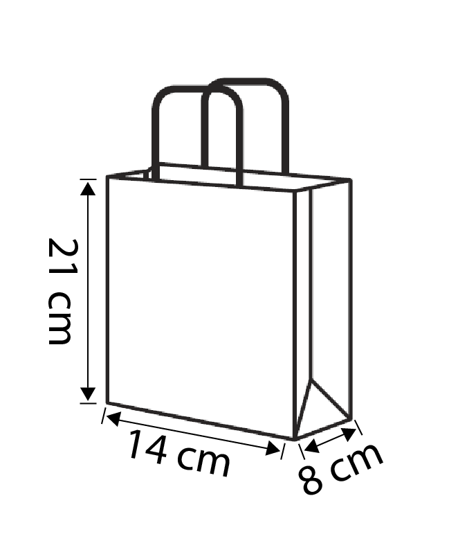 14+8x21cm - 90grams papier